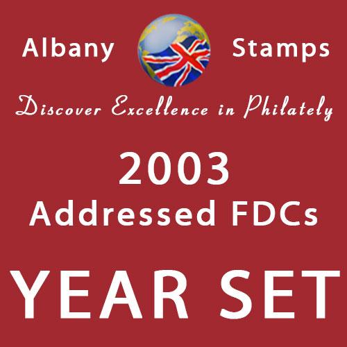 2003 Year Set of 15 Addressed Covers