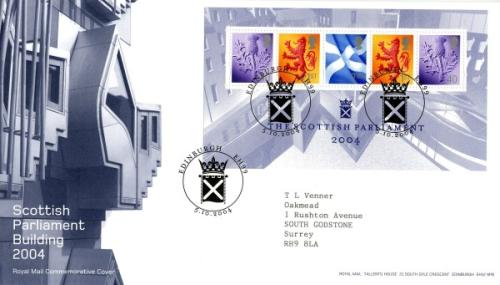 2004 Scotish Parliament Building MS (Addressed)