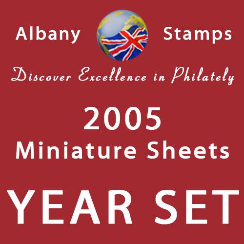 2005 Year Set of 9 Miniature Sheets