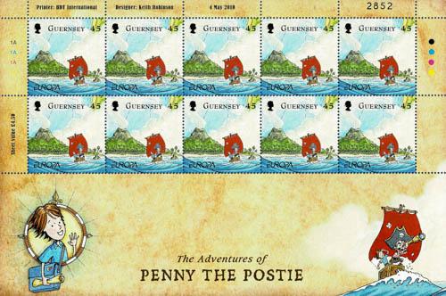 2010 45p Europa Children's Books Stamp Sheet