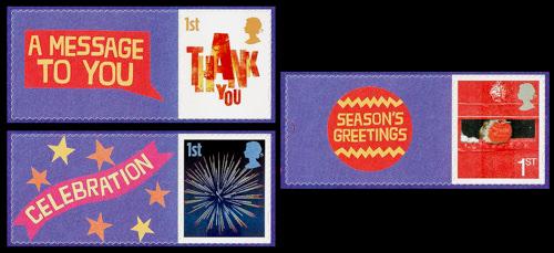 2010 Keep Smiling 3x Smilers Stamps with Labels