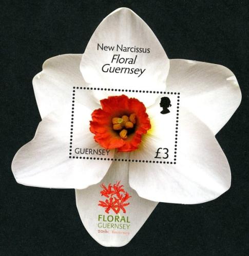 2012 Floral Guernsey 20th Anniversary MS