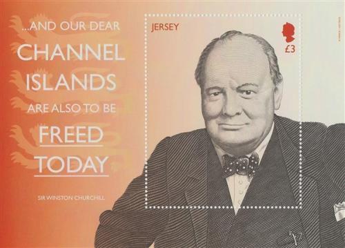 2015 Winston Churchill & Liberation 1st Issue £3 MS