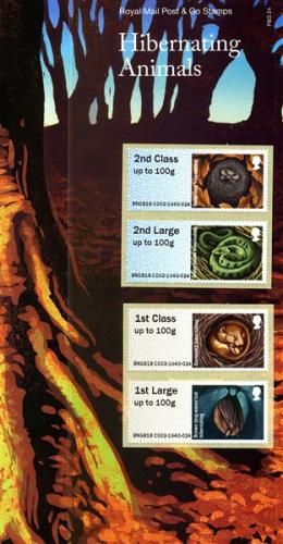 2016 Post & Go Hibernating Animals Pack (SG: FS165a & FS168a, P&G 24)