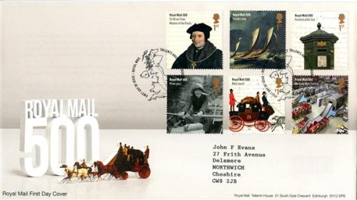 2016 Royal Mail 500 Years (Addressed)