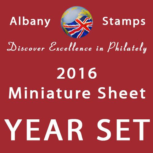 2016 Year Set of 7 Miniature Sheets