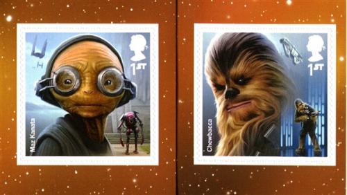 2017 Star Wars Self-adhesive Maz Kanata & Chewbacca (SG4015-4016)