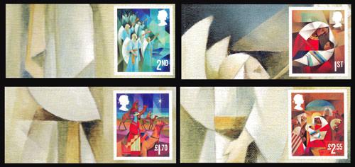 2021 Christmas 4x Smilers Stamps with Labels (Labels may vary from shown)