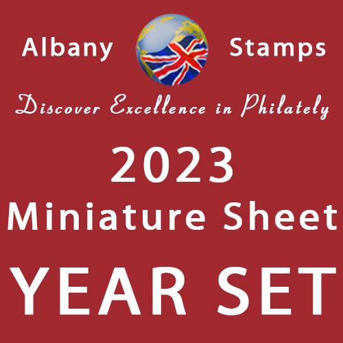 2023 Year Set of 10 Miniature Sheets with Barcodes