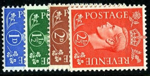 Set of 4 stamps SG504a to 507a