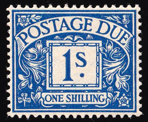 D25 1/- deep blue