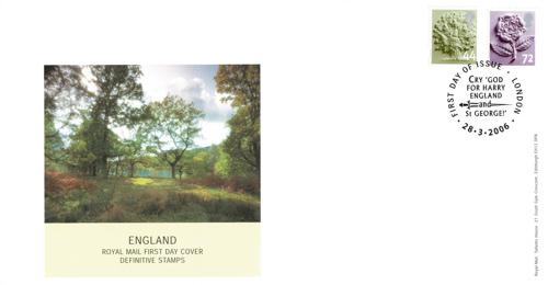 England 2006 28 March 44p & 72p London CDS Royal Mail Cover