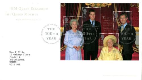 2000 Queen mother MS (Addressed)