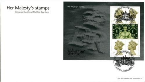 2000 Stamp Show MS (Unaddressed)