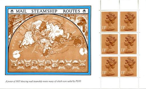 x900m P & 0 Steamship Routes