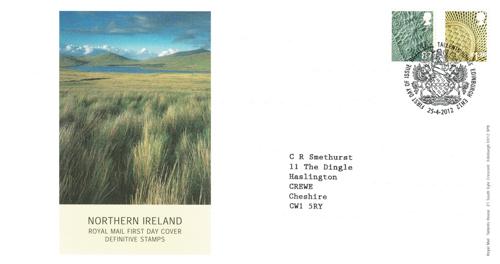 Northern Ireland 2012 25th April 87p & £1.28p Tallents House CDS Royal Mail Cover