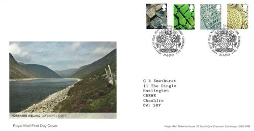 Northern Ireland 2018 20th March 2nd, 1st, £1.25p, £1.45p Tallents House CDS Royal Mail Cover