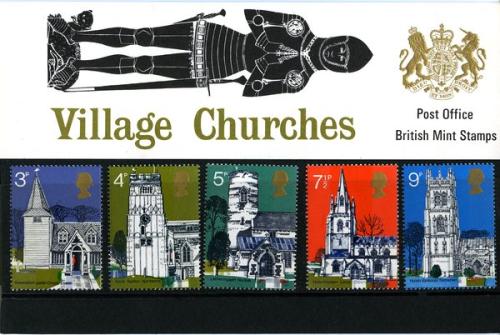 1972 Village Churches, British Architecture (3rd series) Pack