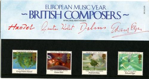 1985 Europa, European Music Year, British Composers Pack