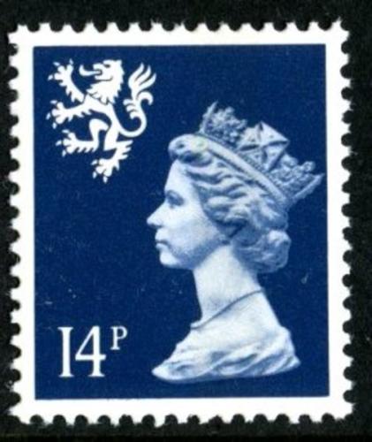 SG S54 14p blue centre band