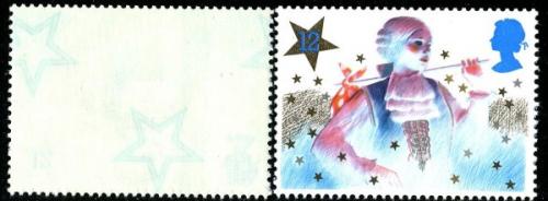 SG1303  1985 Christmas 12p Underprint Star
