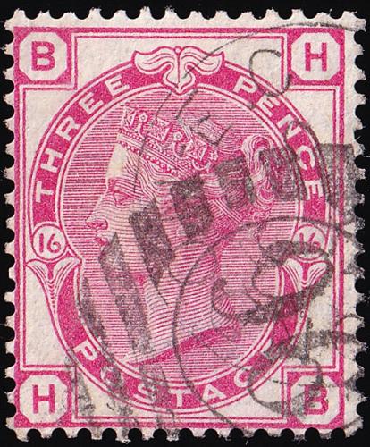 SG143 3d Rose - Fine Used (Cat. £40) - (Spec: J36/44) (Scott: 61)