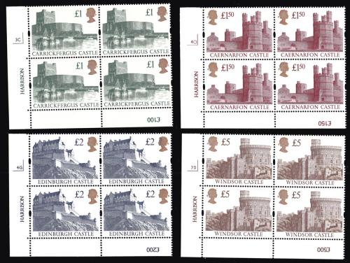 SG1611R-1614R - 4 Unmounted Mint Cylinder Blocks (Cat. £200+)
