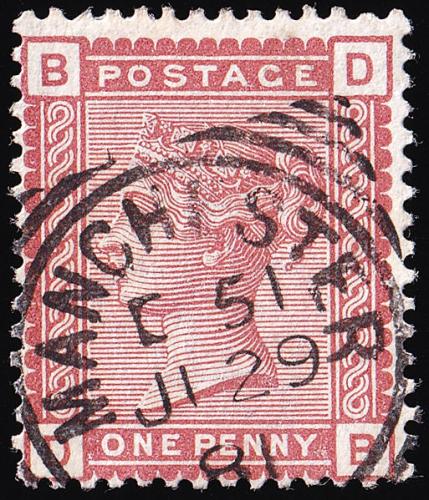 SG166 1d Venetian Red - Fine Used (Cat. £5) - (Spec: K3) (Scott: 79)