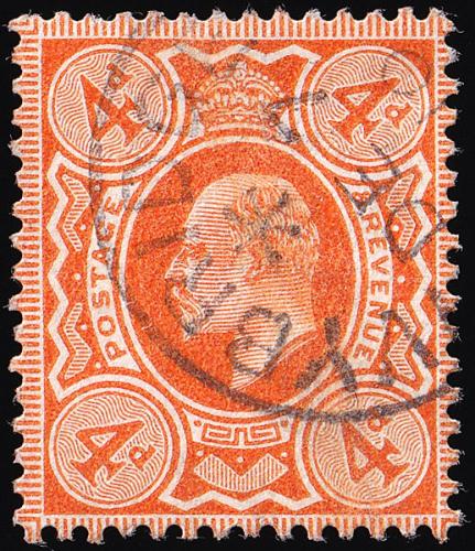 SG239 4d Brown-Orange - Fine Used (Cat. £140) - (Spec: M25, i)