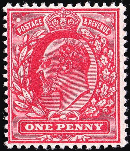 SG272 1d Rose-Red - Unmounted Mint (Cat. £15) - (Spec: M6, i)