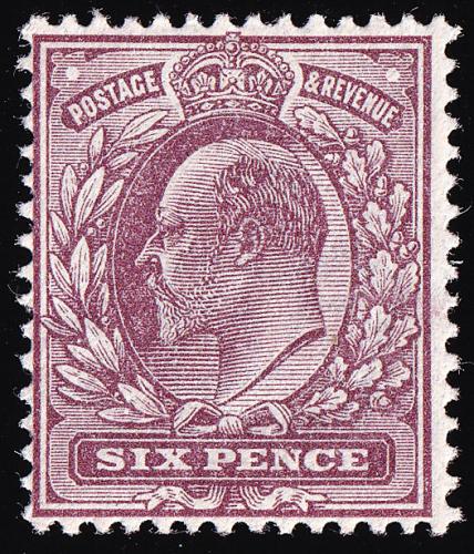SG300 (M33) 6d Dark Purple - Fine Mounted Mint (Cat. £40)