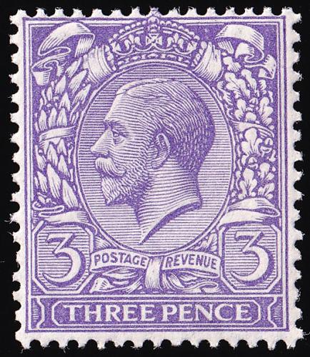 SG377 3d Pale Violet - Unmounted Mint (Cat. £17) - (Spec: N22, iv)