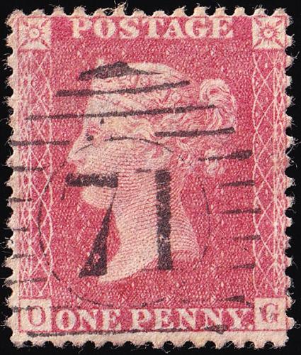 SG38 1d Pale Red - Fine Used (Cat. £75) - (Spec: C10, iii)