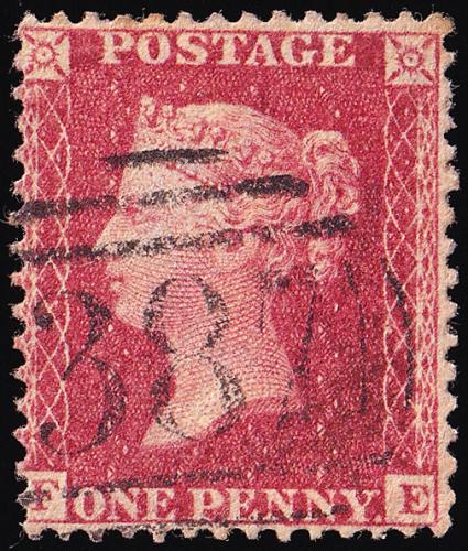 SG40 1d Rose-Red - Fine Used (Cat. £5) - (Spec: C10, vi) (Scott: 20)