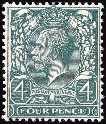 SG424 4d Grey-Green - Unmounted Mint (Cat. £28) - (Spec: N39)