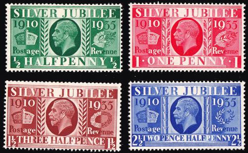 SG453-456 1935 Silver Jubilee - Unmounted Mint (Cat. £11) - (Spec: NCom10-13) (Scott: 226-229)