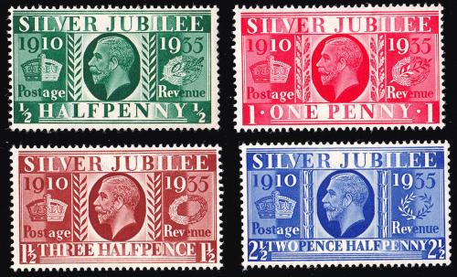 SG453-456 1935 Silver Jubilee - Unmounted Mint (Cat. £11) (Spec: NCom10-13) (Scott: 226-229)