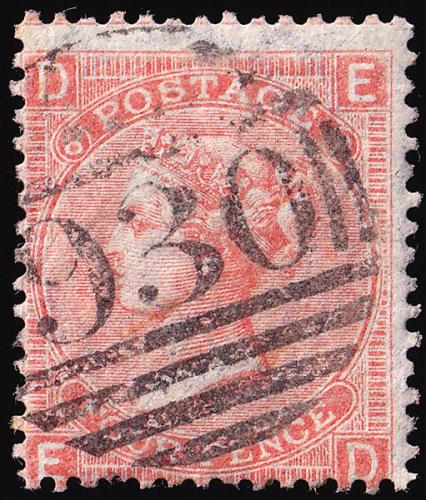 SG93/95 4d Plate 8 - Average Used (Cat. £90) - (Spec: J55) (Scott: 43/43a)