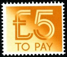 SG:D101 1982 £5 dull orange