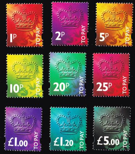 SG D102-D110 Set of 9 1994 Postage Dues - Unmounted Mint (Cat. £35) - (Scott: J104-J112)