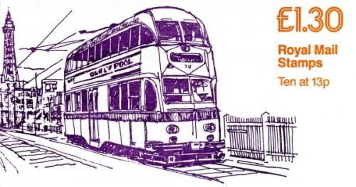 SG: FL5b £1.30p Blackpool Trams RM