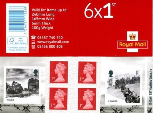SG: PM67 6 x 1st D-Day 75th Anniversary Gold & Sword Beaches