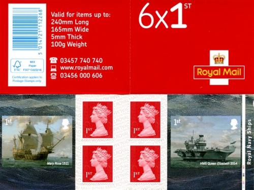 SG: PM69  6x1st Royal Navy Ships Queen Elizabeth & Mary Rose