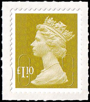SG U2936 £1.10p yellow olive M11L