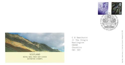 Scotland 2006 28th March 44p & 72p Tallents House CDS Royal Mail Cover