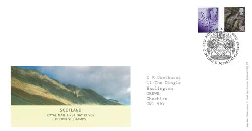 Scotland 2009 31st March 56p & 90p Tallents House CDS Royal Mail Cover
