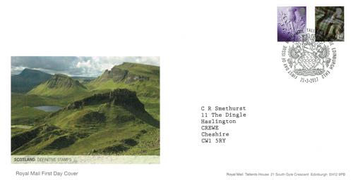 Scotland 2017 21st March £1.17p & £1.40p Tallents House CDS Royal Mail Cover