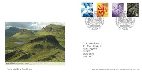 Scotland 2018 20th March 2nd, 1st, £1.25p, £1.45p Tallents House CDS Royal Mail Cover