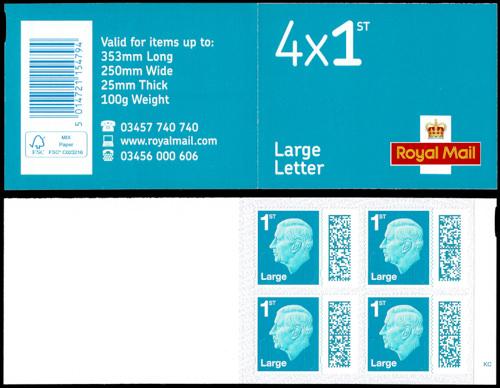 King Charles Barcoded Definitives Booklet TF2