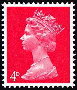 U16A 4d Bright Vermilion, Right Band, PVA, Head B (SG734b)